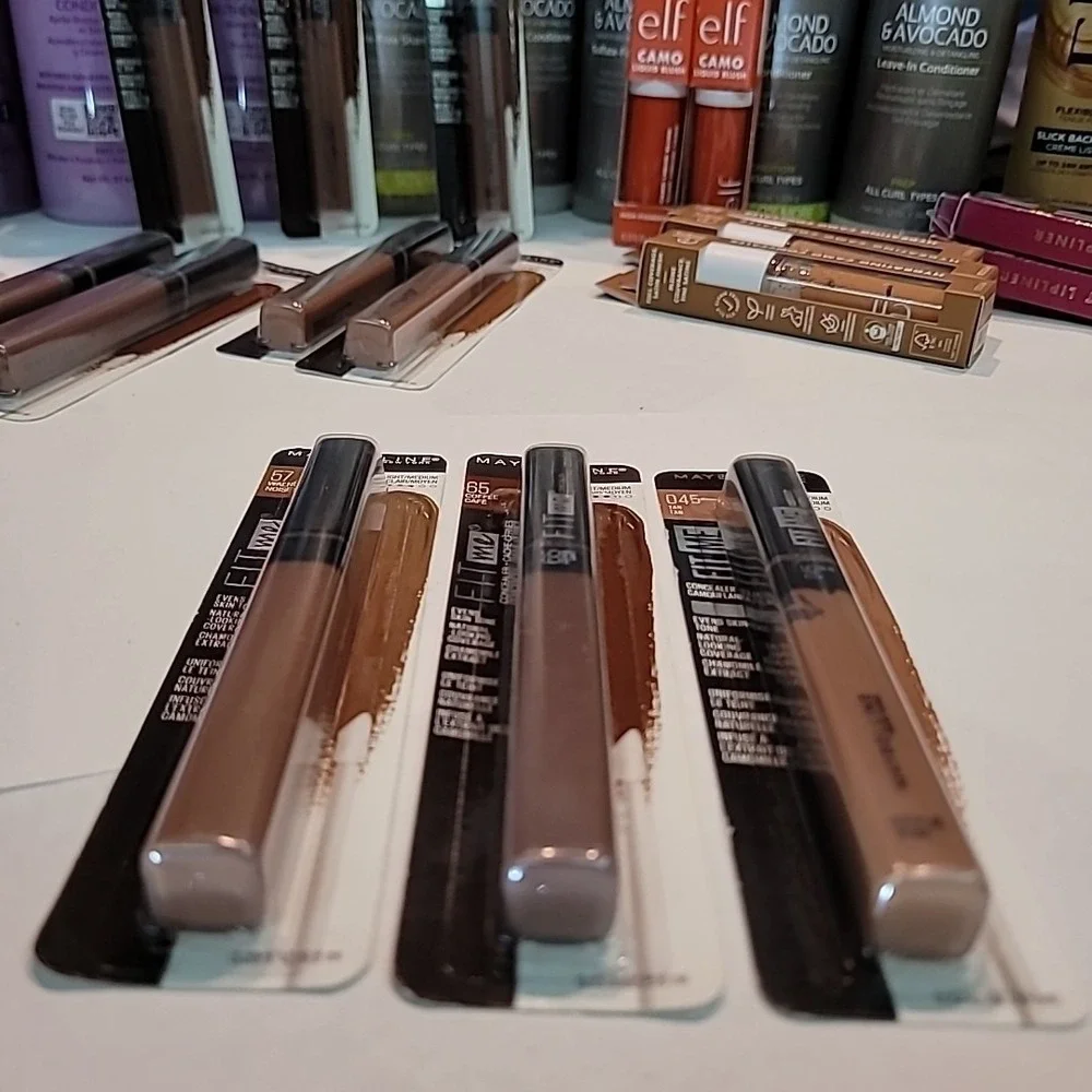 Lot of 3 | Maybelline Fit Me Liquid Concealer 045 57 65 Walnut Coffee Tan Makeup